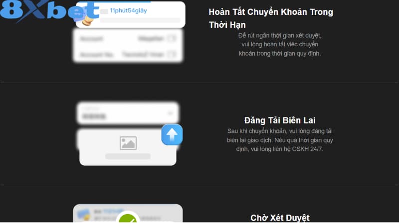 Điều kiện tiên quyết để nạp tiền 8xbet luôn luôn thành công