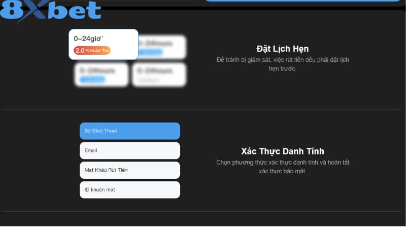 Giới thiệu chi tiết top những cách để rút tiền 8xbet