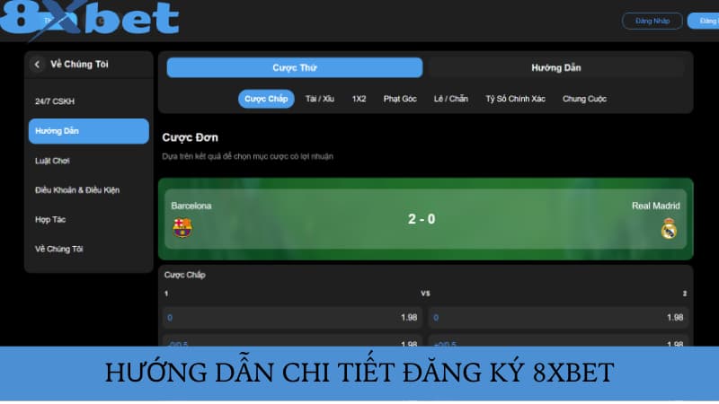Điều kiện cần thiết để đăng ký 8xbet