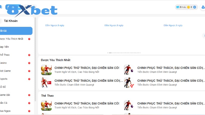 Các chương trình khuyến mãi 8xbet