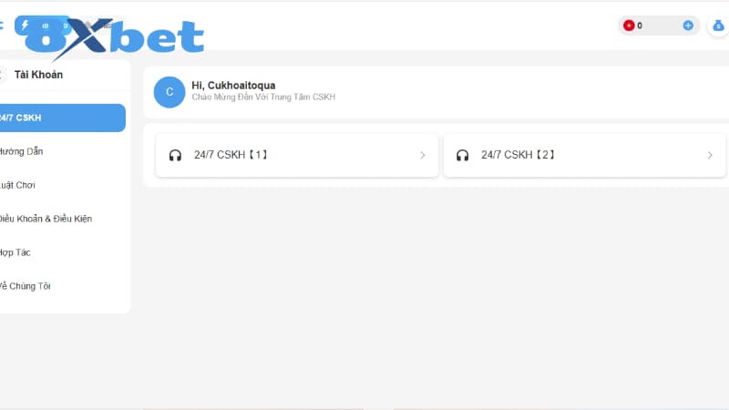 Các kênh liên hệ 8xbet chính thức